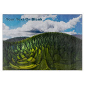 De groene heuvels van de aarde snijplank (Voorkant)