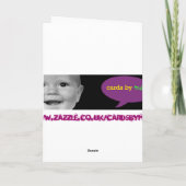 (De Groene) Kaart van de Verjaardag van het (Achterkant)