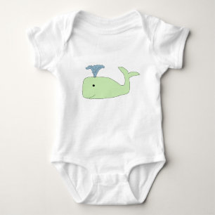 De groene kleding van de Walvis van het Baby Romper