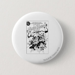 De Groene Lantaarnkorps, zwart en wit Ronde Button 5,7 Cm