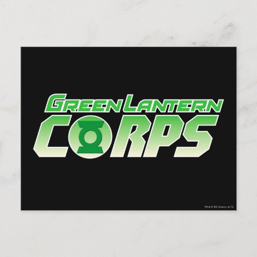 De Groene Lantern Corps Logo 2 Briefkaart (Voorkant)