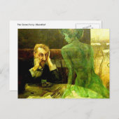 De Groene Melk: Absinthe Briefkaart (Voorkant / Achterkant)