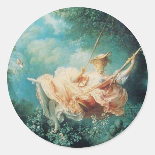 DE groene roze VAN DE ZWANGERSCHAP Ronde Sticker (Voorkant)