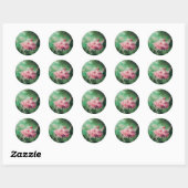 DE groene roze VAN DE ZWANGERSCHAP Ronde Sticker (Vel)