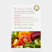 De groene salade acryl bord (Voorkant)