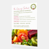 De groene salade acryl bord (Hoek)