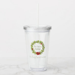 De groene salade acryl drinkbeker