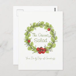De groene salade briefkaart