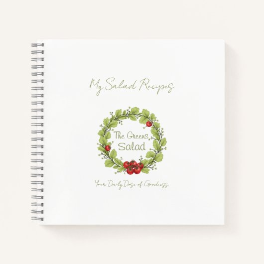 De groene salade notitieboek (Voorkant)
