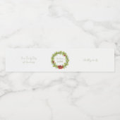 De groene salade waterfles etiket (Enkel label)