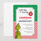 De groene sneeuwvlok van de Grinch Rood en de derd (Voorkant / Achterkant)