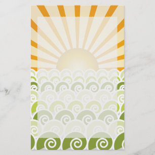 De Groene Stationery van Waves Briefpapier