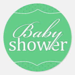 De Groene Sticker van het baby shower