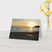 De groene surfplank kaart (Gele Bloem)