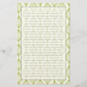 De groene verticale achtergrond van het briefpapier