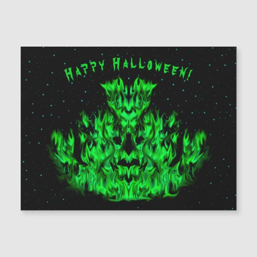 De groene Vlammonster in de Starlight Sky (Voorkant)