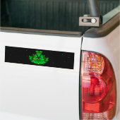 De groene Vlammonster in de Starlight Sky Bumpersticker (Op Truck)