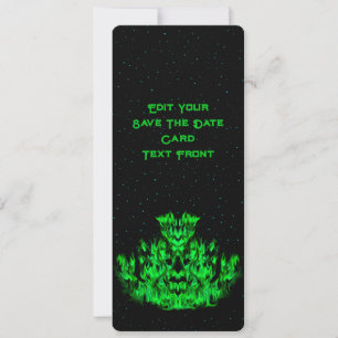 De groene Vlammonster in de Starlight Sky Save The Date