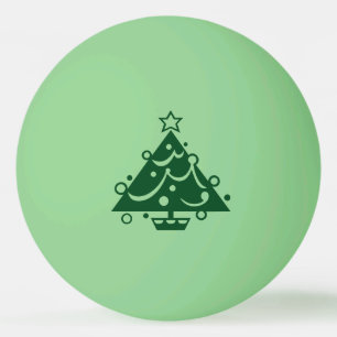 De groene Vorm van de Kerstboom op Pingpongballen