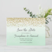 De groene Waterverf van de Mint sparen de Datum Kaart (Staand voorkant)