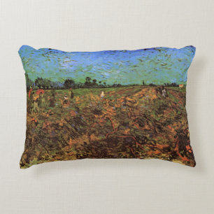 De Groene Wijngaard door Vincent van Gogh Decoratief Kussen