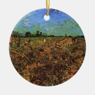 De Groene Wijngaard door Vincent van Gogh Keramisch Ornament