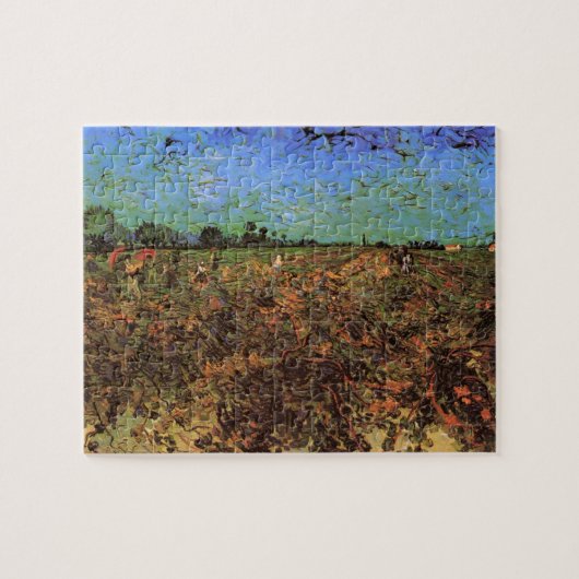 De Groene Wijngaard door Vincent van Gogh Legpuzzel (Horizontaal)