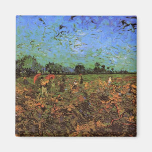 De Groene Wijngaard door Vincent van Gogh Magneet