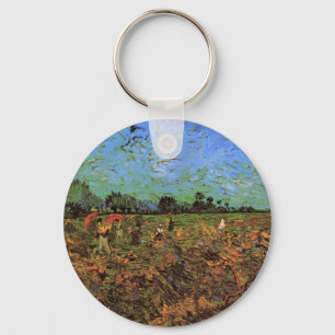 De Groene Wijngaard door Vincent van Gogh Sleutelhanger
