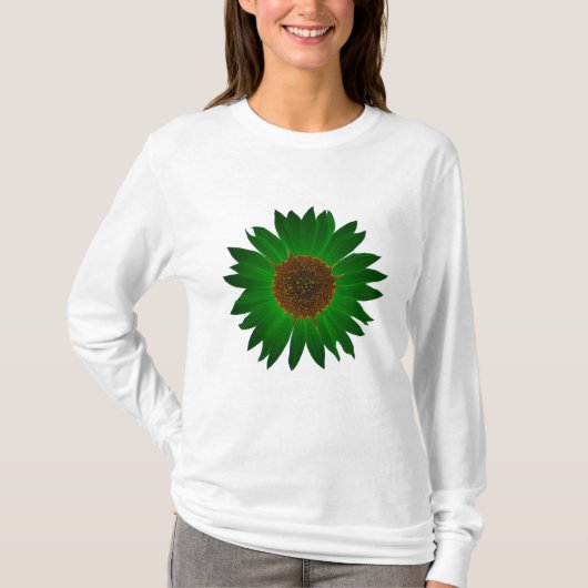 De groene zonnebloem - T-shirt (Voorkant)
