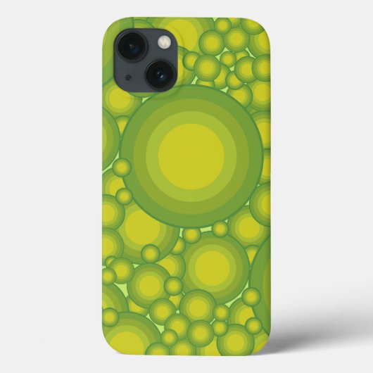 De groenen bubbels Case-Mate iPhone case (Achterkant)
