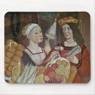 De groenten- en fruitmarkt muismat