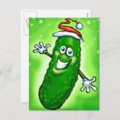 De Groenten in het zuur van Kerstmis Feestdagenkaart (Voorkant / Achterkant)