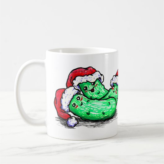 De Groenten in het zuur van Kerstmis Koffiemok (Links)