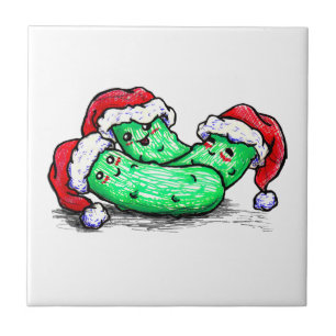 De Groenten in het zuur van Kerstmis Tegeltje