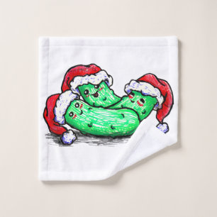 De Groenten in het zuur van Kerstmis Washandje