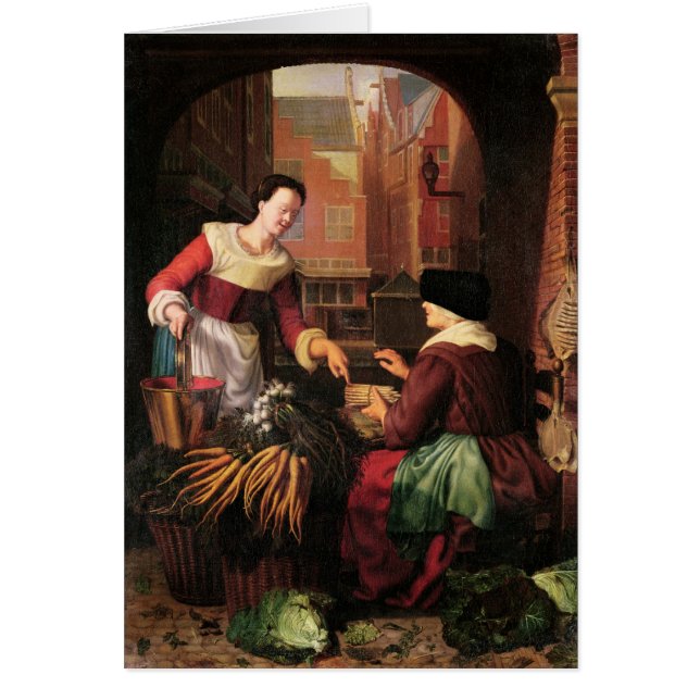 De groenteverkoper (Voorkant)