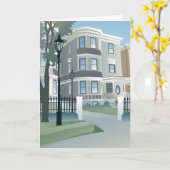 De groep ingezetenen: Triple Decker Card Kaart (Gele Bloem)