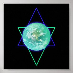 De Groepering Sigil van de aarde Poster