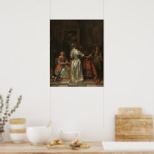 De groet - Pieter de Hooch Fine Art Poster (Keuken)