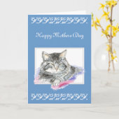 De Groet van de douane, Moederdag, Kat, Katje Kaart (Gele Bloem)