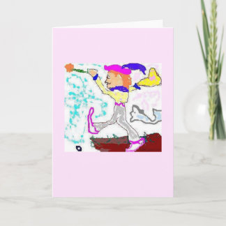 De Groet van de Dwaas van het tarot (roze Kaart