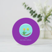 De Groet van de gele narcis van Haven Costa, CA Feestdagenkaart (Staand voorkant)