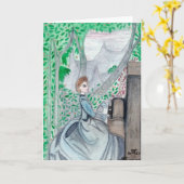 De groet van de Piano Kaart (Gele Bloem)