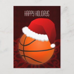 de groet van de Vakantie van de basketbalspeler Feestdagenkaart