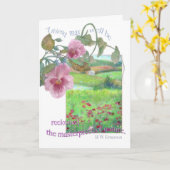 De groet van de vriendschap met kaart (Gele Bloem)