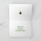 De Groet van de zaailing Feestdagen Kaart (Binnen)