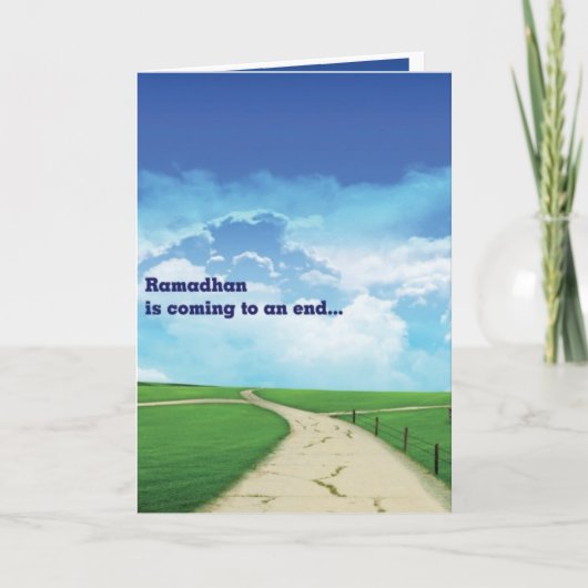 De Groet van Eid Feestdagen Kaart (Voorkant)