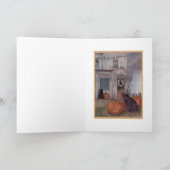 DE GROET VAN HALLOWEEN VAN HET SPOOKHUIS VAN HET KAART (Binnen)