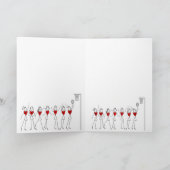 De Groet van Kerstmis van Themed van de Bal van Feestdagen Kaart (Binnen)